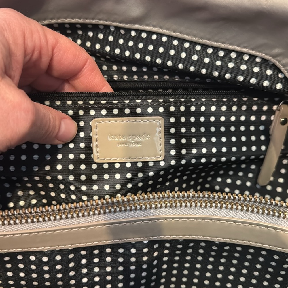Kate Spade Puffy Taupe nylon purse - Picture 3 of 7